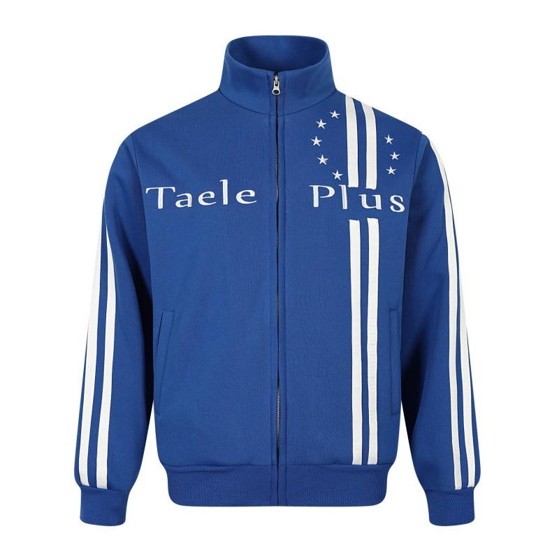 Mens 2026 American Sport Style Stand Collar Sweatshirt Loose Vintage Striped Jersey Jacket Coat