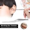 Nose Clip Ear  Wax Removal Stainless Steel Ear Tweezer Ear Cleaning Clip Nail Clip Ear Care Tools