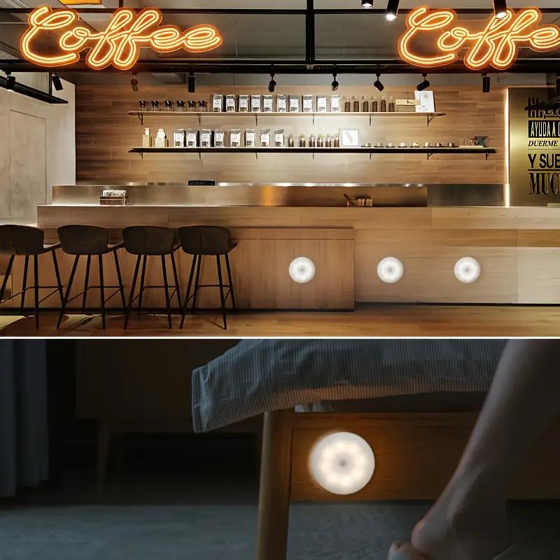 1 шт., светодиодный ночник с датчиком движения - сверхчувствительное обнаружение PIR для мгновенного включения/выключения - энергосбережение и работа от заката до рассвета - простая установка