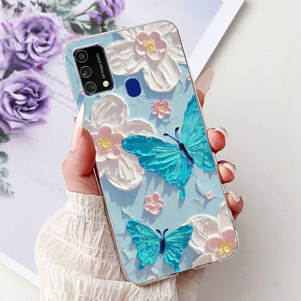 Cute Cat Caroon Cover For Samsung Galaxy A21s Case Soft Silicone Fundas Phone Cases For Samsung A 21s A21s SM-A217F Full Bumper