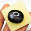 133 ct Cabochon Shape Natural Black Cat'S Eye Loose Gemstone for Jewelry Making and Gem Collections