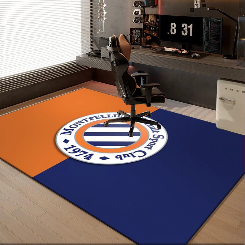 1PC rug Montpellier Sport Club Carpet, Chair Rug,Area Rug for Office Bedroom living rooms bedroom, Doormat decor Christmas fan gifts
