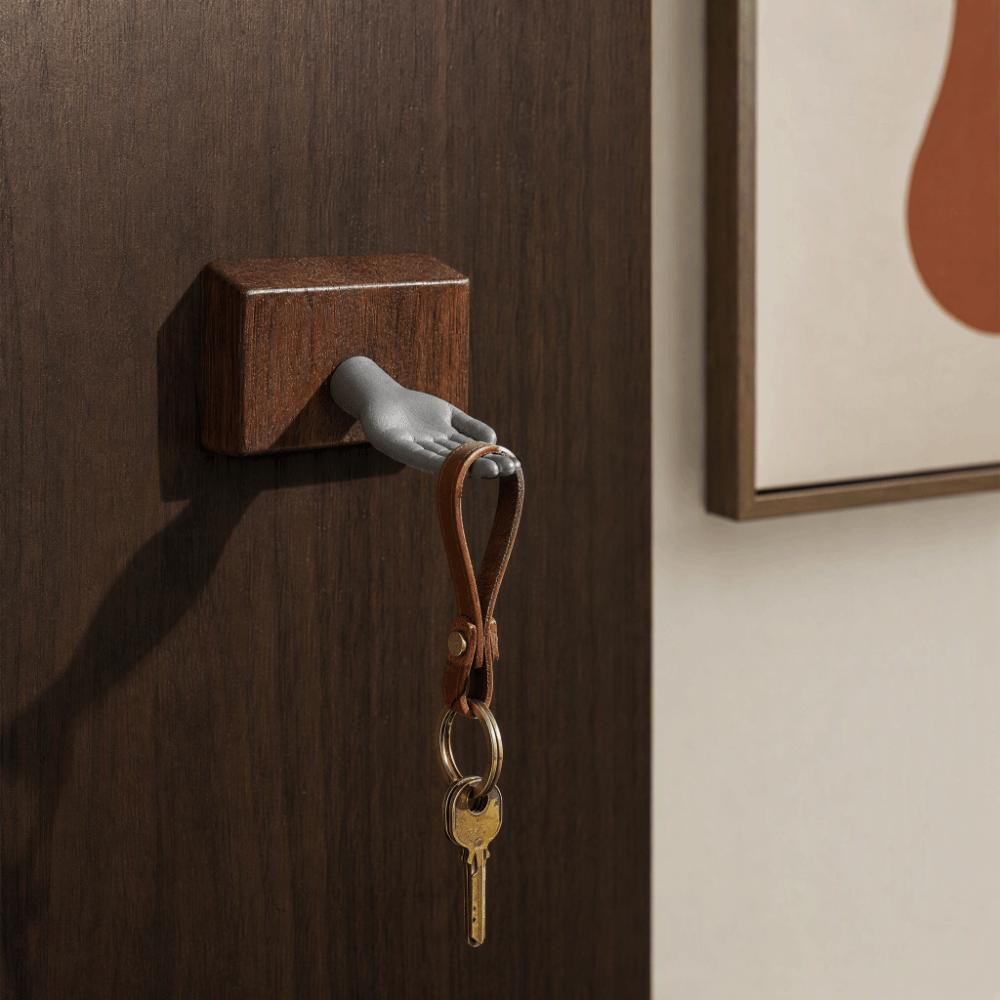 3D Printed Hand Shape Screw Hook Realistic Wall Mount Key Holder Unique Key Hanger Entryway