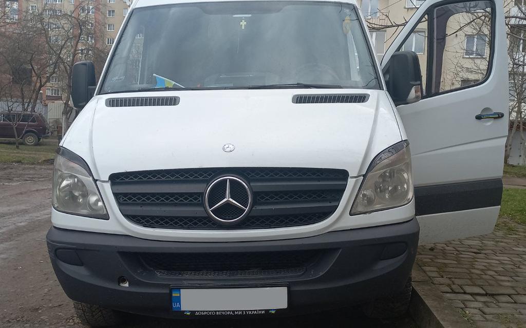 Реснички Прямые (черные, ABS, 2006-2013) Черный мат для Mercedes Sprinter W906