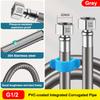 1Pcs 20/40/60/100/200/300cm Stainless Steel Flexible Shower Hose Anti Scald Coated PVC Shower Pipe Bathroom Toilet Accessories