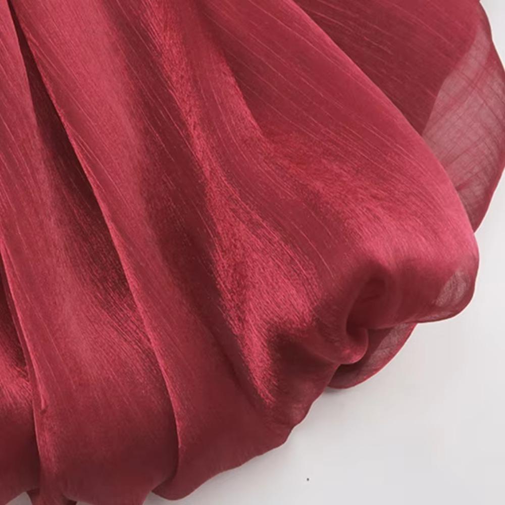 1m Hanfu Fabric DIY Wrinkled Fabric Romantic Style Organza Fabric  Wedding Decorative