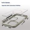 For iPhone 16 Pro Max Case Compatible with MagSafe Metal Lens Frame TPU+Acrylic Phone Back Cover