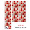 10 Pcs/set Imitation Marble PVC Ceramic Tiles for Stain Prevention Refurbished Self-adhesive Paper for Home Decoration Decorative Films Wall Stickers