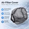 Universal Air Filter Protective Cover Black Waterproof Oilproof Dustproof for Sport Car High Flow Cold Air Intake Filters