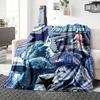 1Pc Starry Night Fashion Show Blanket Soft Throw Blanket For Home Bedroom Bed Sofa Travel Office Solid Christmas Blanket