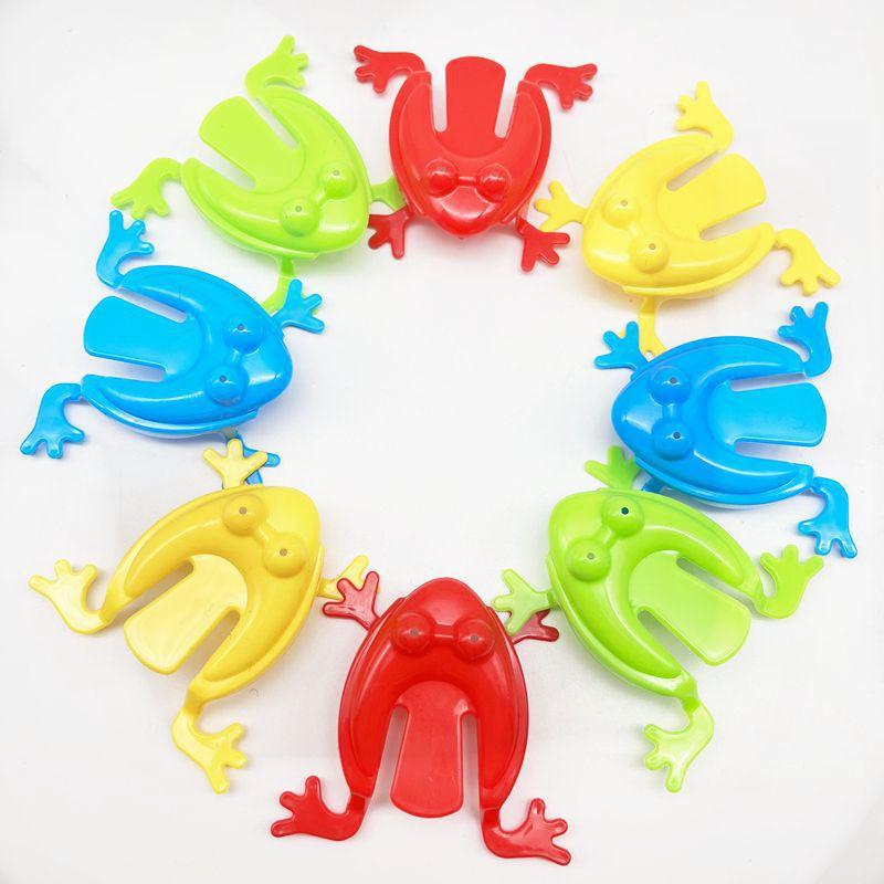 Детские цвета случайного дня рождения, 1/10 шт., антистрессовые интерактивные игрушки, прыгающая лягушка ручной работы