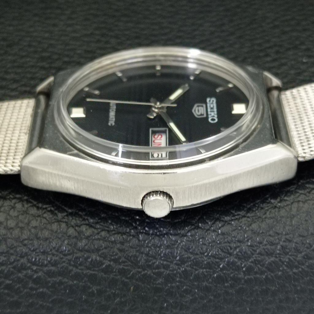 ВИНТАЖНЫЕ МУЖСКИЕ ЧАСЫ SEIKO 5 AUTOMATIC 6309A ЯПОНИЯ С ЧЕРНЫМ ЦВЕТОМ ЦИФЕРБЛАТА a701651-5