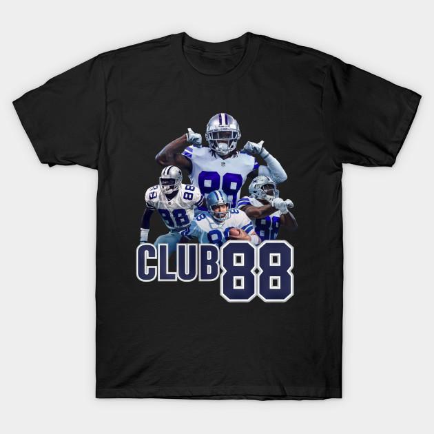 Asian Size Men Black Print T-shirt Cowboys Club 88 Dallas - Fast Sketch #36 No-Cut Heat Transfer Print Cotton Tshirt