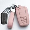 Кожаный чехол-брелок для автомобильного ключа для Toyota Prius Camry Corolla C-Hr Chr Rav4 Prado Auris Avensis Land Cruiser 200 Prado Crown Revo