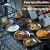 CAMPING MOON Tableware Camping Plate Stainless Steel Tableware Set 8 Pieces Comes with Canvas Case S395-2S