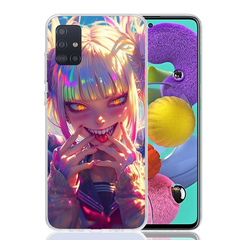 Чехол для телефона Himiko Toga My Hero Fashion для Samsung Galaxy A52 A32 A22 A12 A02S A50S A30S A51 A31 AA71 Note 20 Ultra 10 S10 Plus