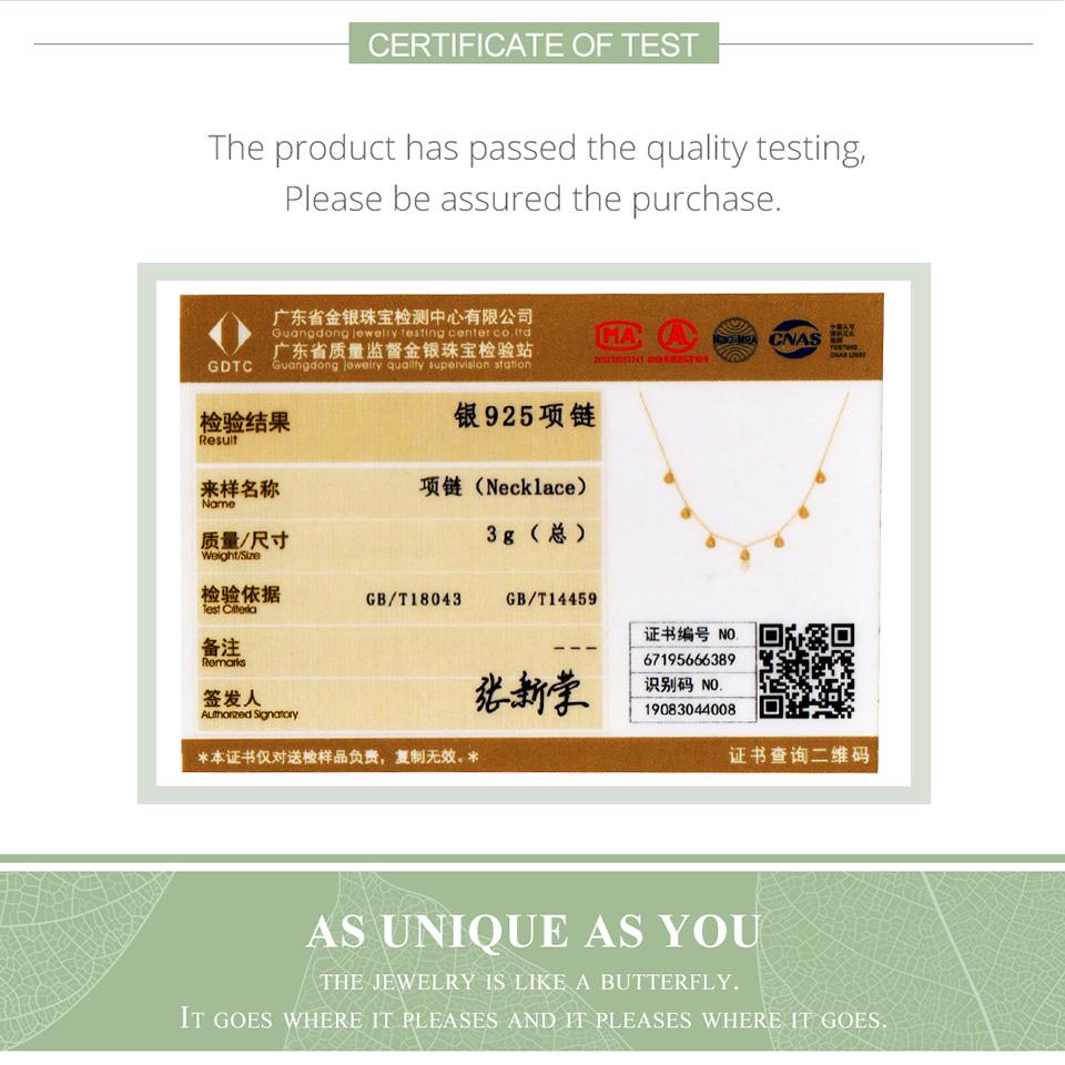 Короткое колье-колье BAMOER, стерлинговое серебро 925 пробы, треугольные цепочки, ожерелья, антиаллергенные украшения