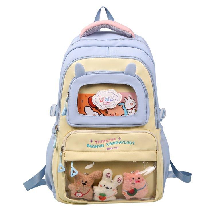 Большая вместимость школьного рюкзака для женщин, рюкзак для учащихся средней школы