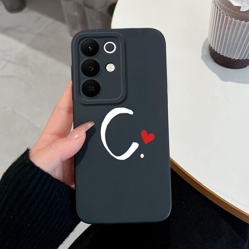 Простой Чехол для Телефона с Узором из Букв Для Oppo Realme C85 Pro C75 C75x C73 C71 C67 C65 C63 C61 C55 C53 C51 C35 Квадратный Матовый Силиконовый Противоскользящий Чехол