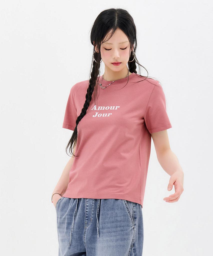 CHASECULT Women'S Essential Lettering Short Sleeve T-Shirt-Fbzg5853C0P