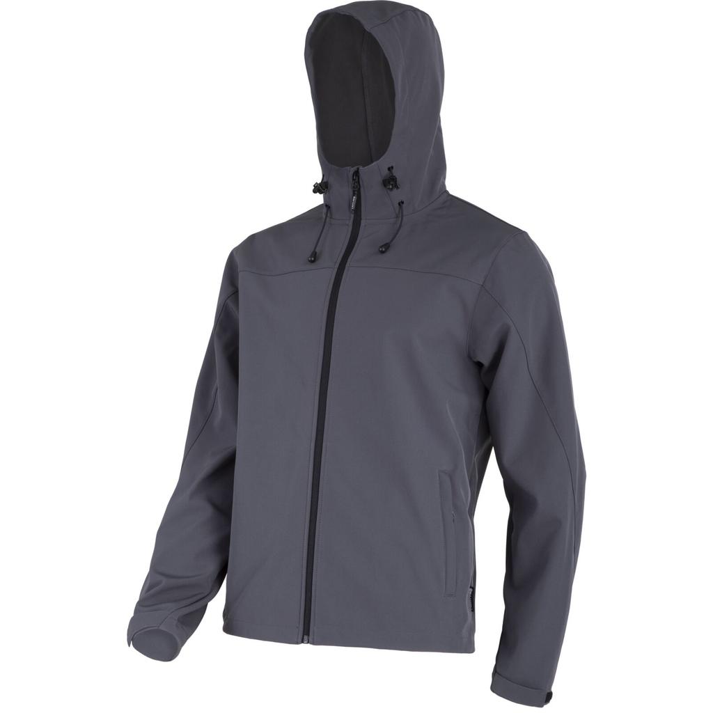 Softshell Jacket With Hood, Gray, "", Ce, Lahti