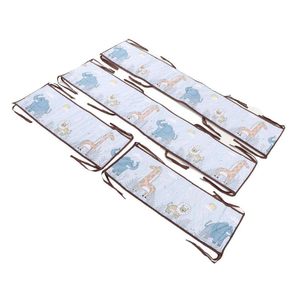 Crib Circumference Breathable Crash Proof Safe Bed Side Soft Wrap Protection Bumper Pad for Boys