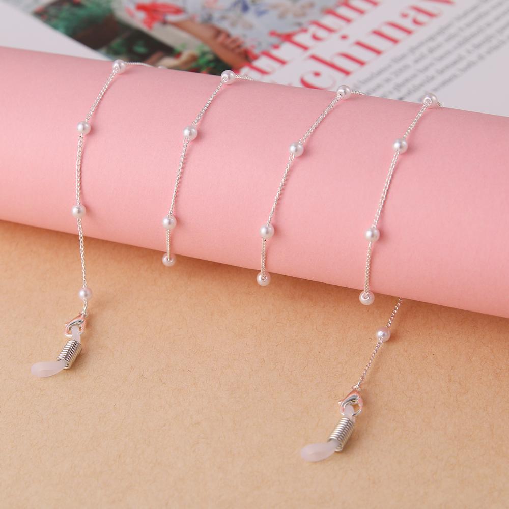 Новая золотая цепочка для солнцезащитных очков, цепочка для маски, неправильная женская нескользящая бисерная оправа для очков, шнурок EMA