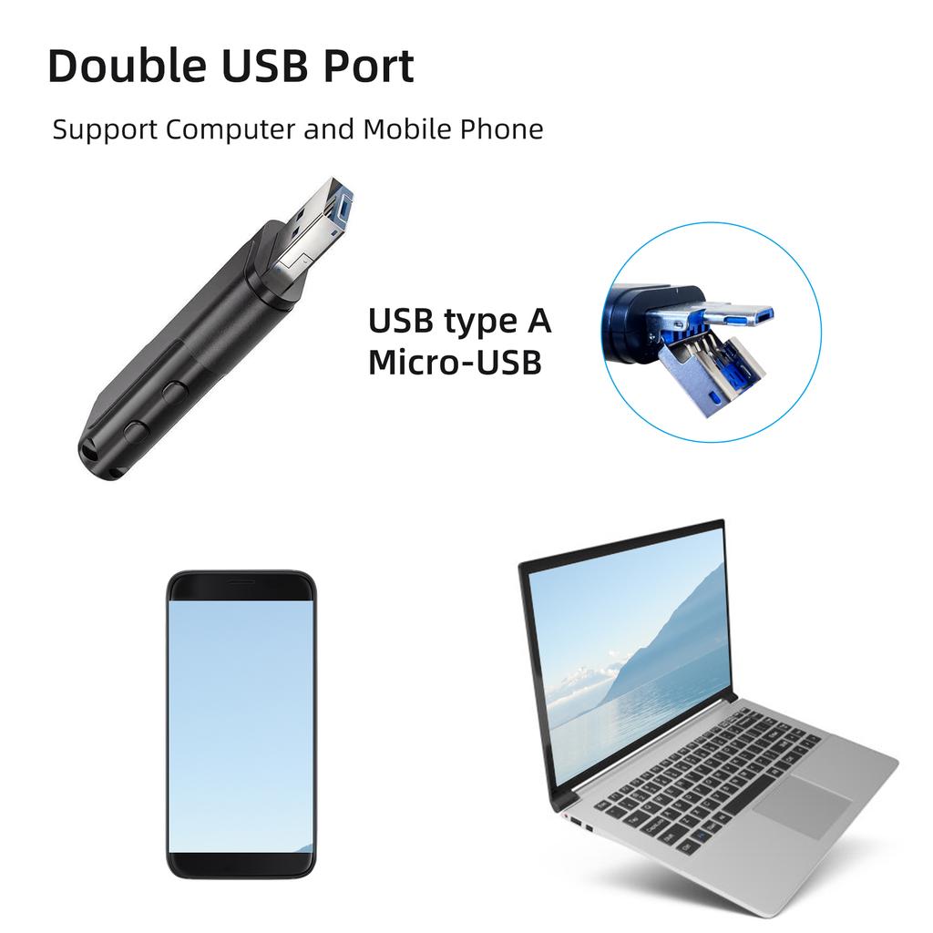 Цифровой диктофон U-диск Flash Driver Звук Аудио Активируемый Диктофон Записывающее устройство