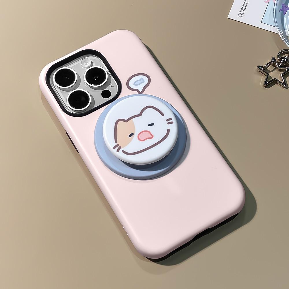 Подходит для Apple 17Promax магнитная пленка чехол для мобильного телефона iPhone15 держатель-кошка 14 противоударный 16 защитный чехол