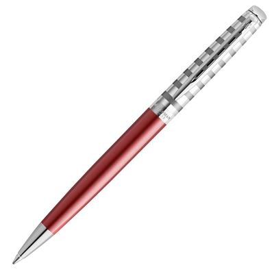 Официальная шариковая ручка WATERMAN Metropolitan Deluxe Stripe Red CT, Официально импортированная, Масляные чернила, 2118357,