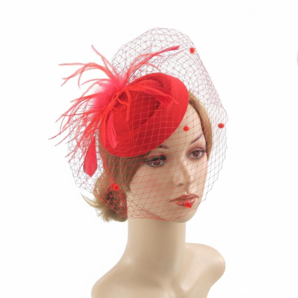 Fishnet Veil Felt Fascinator Hat Elegant Pillbox Hats New Wedding Veil Hat Wedding Party