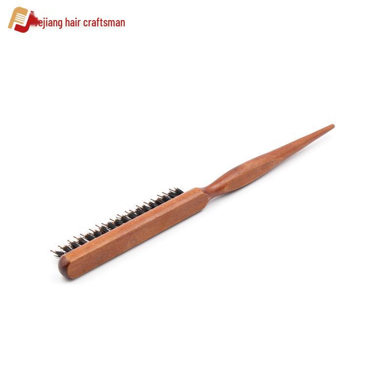 Настраиваемая трехрядная расческа с щетиной кабана для вечерних причесок