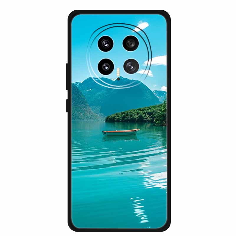 Защитный чехол для мобильного телефона For Honor Magic8 5G, с цветочным рисунком, мягкий, черный силикон, задняя крышка для Honor Magic 8 2025, чехол Funda
