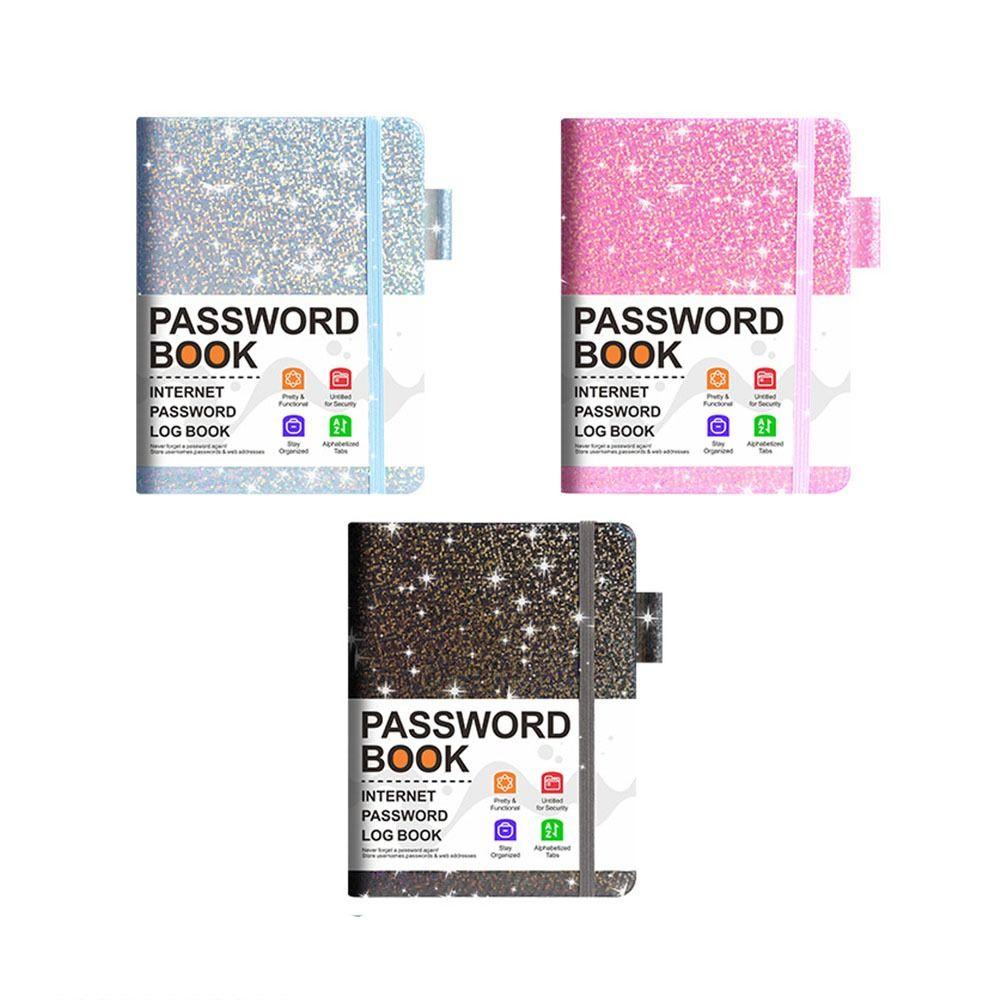 С пружинным ремешком B6 Адресная книга Твердый переплет Веб-сайт Книга записей Английская Пароль Книга Среднего возраста