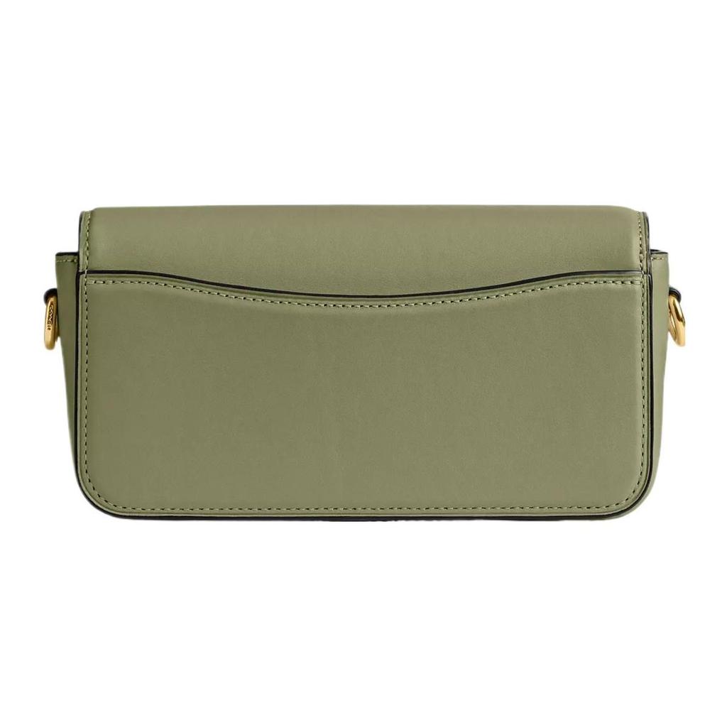 Coach Studio 20 Gold Label Flap Lock Closure Card Slot Glove Tanned Leather Handheld Crossbody Shoulder Bag Small Women bags Brass Moss CE331-B4MX