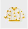 Davidella girls' long sleeved hoodie new spring outfit children's printed top baby base shirt