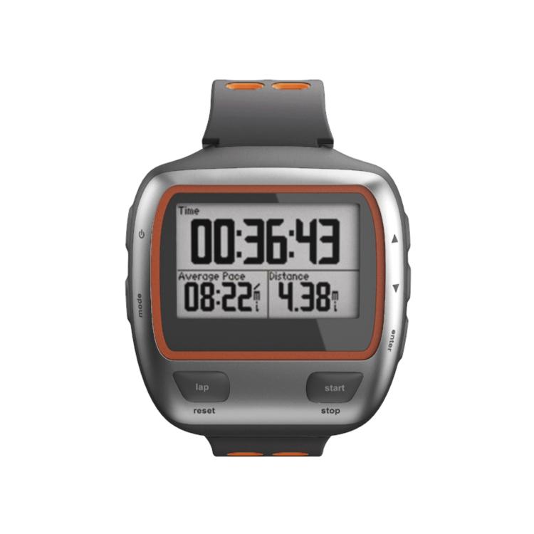 For Garmin Forerunner 310XT Two-color Silicone Watch Band(Grey Orange)