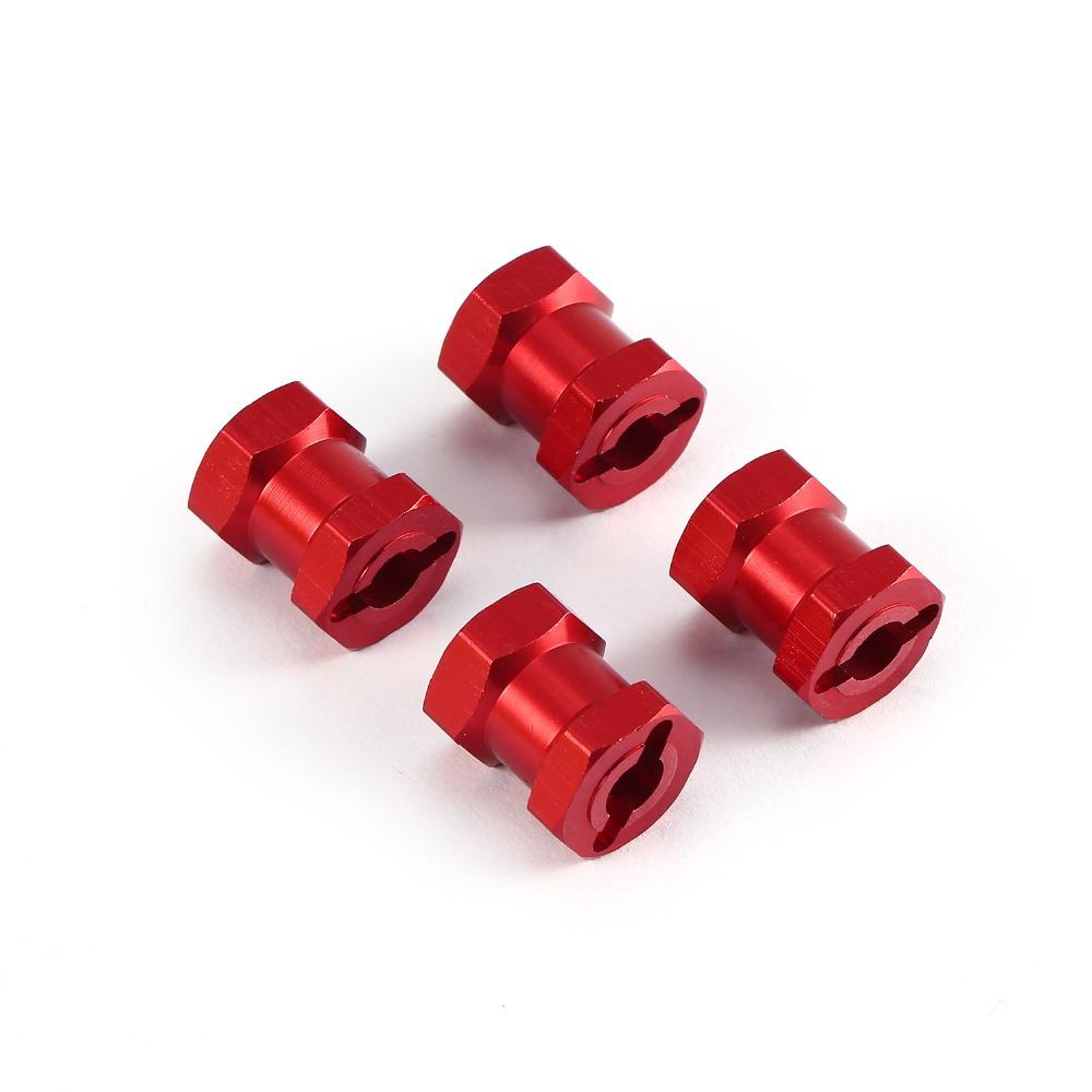 4pcs 12mm Hex 12/15/17mm Coupler Tire Extended Adapter for Traxxas Hsp Redcat Rc4wd Tamiya Axial SCX10 RC Crawler Big Foot Car