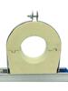 Yellow Polyurethane Air Conditioner Pipe Clamp with Copper Insulation, Seismic Support, C-Channel, and P-Channel Fastener.