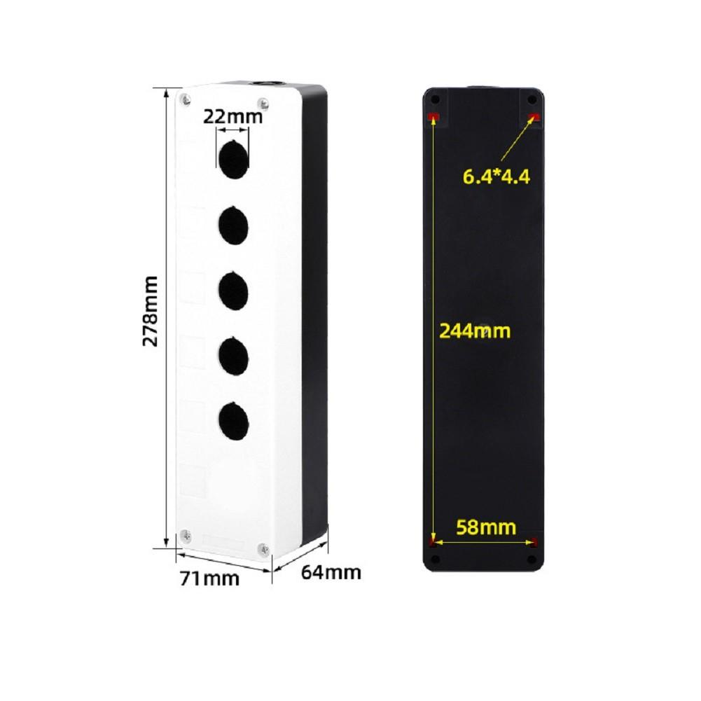 22mm Hole Switch ABS Plastic Control Box Waterproof Button Box Indoor Use