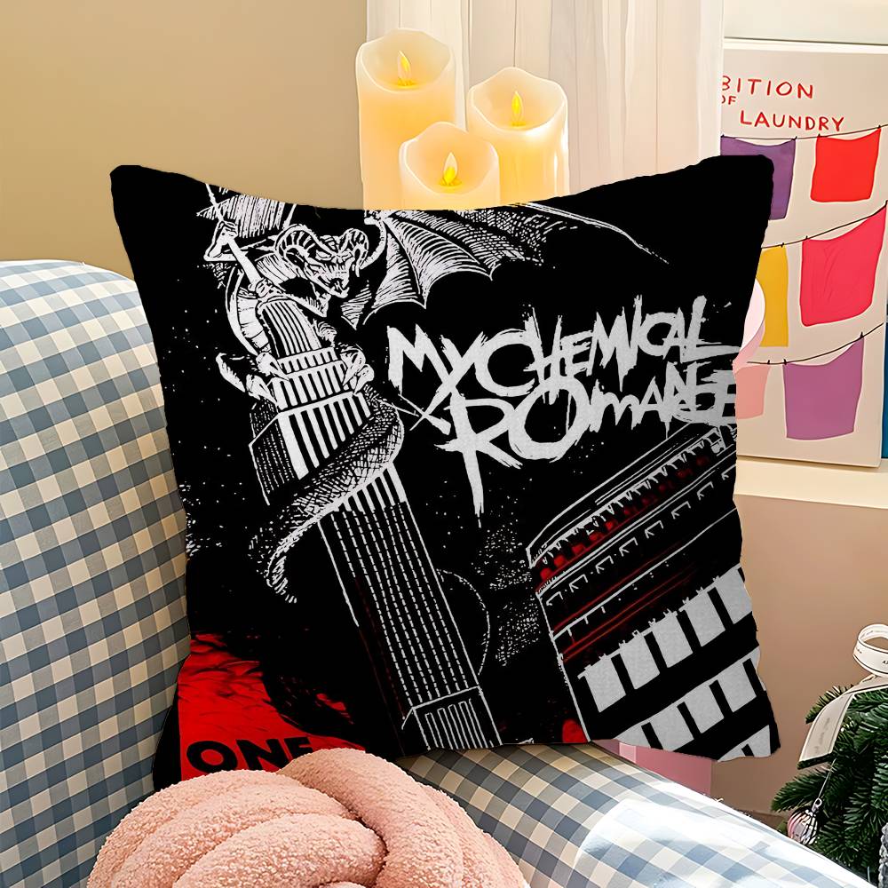 Rock Band M-My C-Chemical R-Romance Персонализированная Наволочка Детская Спальня Декор Дикая Вечеринка Наволочка Подарок на День Рождения Ребенка