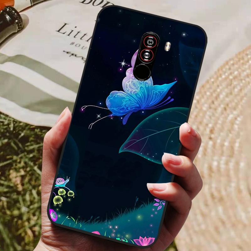 Для xiaomi mi pocophone f1 Чехол Силиконовая задняя крышка Чехол для телефона для xiaomi poco F1 Чехлы Pocofone F1 6.18 дюйма Мягкий бампер coque
