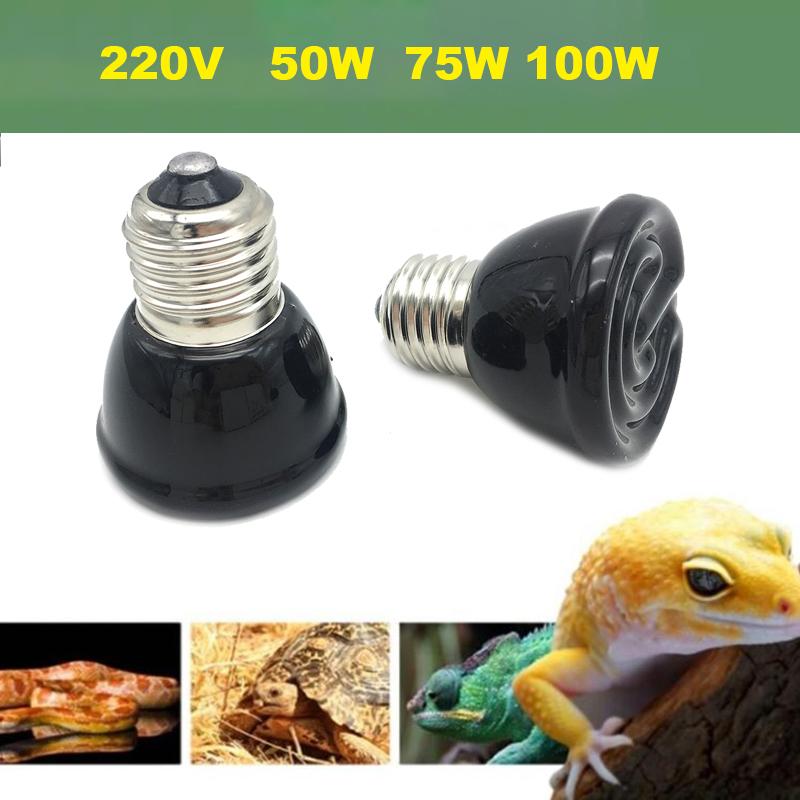 Светильник для обогрева черепах E27 EU Plug 220V Mini Pet Reptile Heat Lamp Kit Пристегивающийся керамический держатель для ламп, нагревательный набор