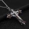 Men's Titanium Steel Cross Necklace - Stylish Pendant for Students, Hip-Hop Lovers - Great Gift Idea