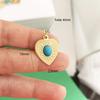 1pc Stainless Steel Pendant Charm Coral Turtle Natural Blue Stone Star Heart Bow Bird Gold Custom Necklace