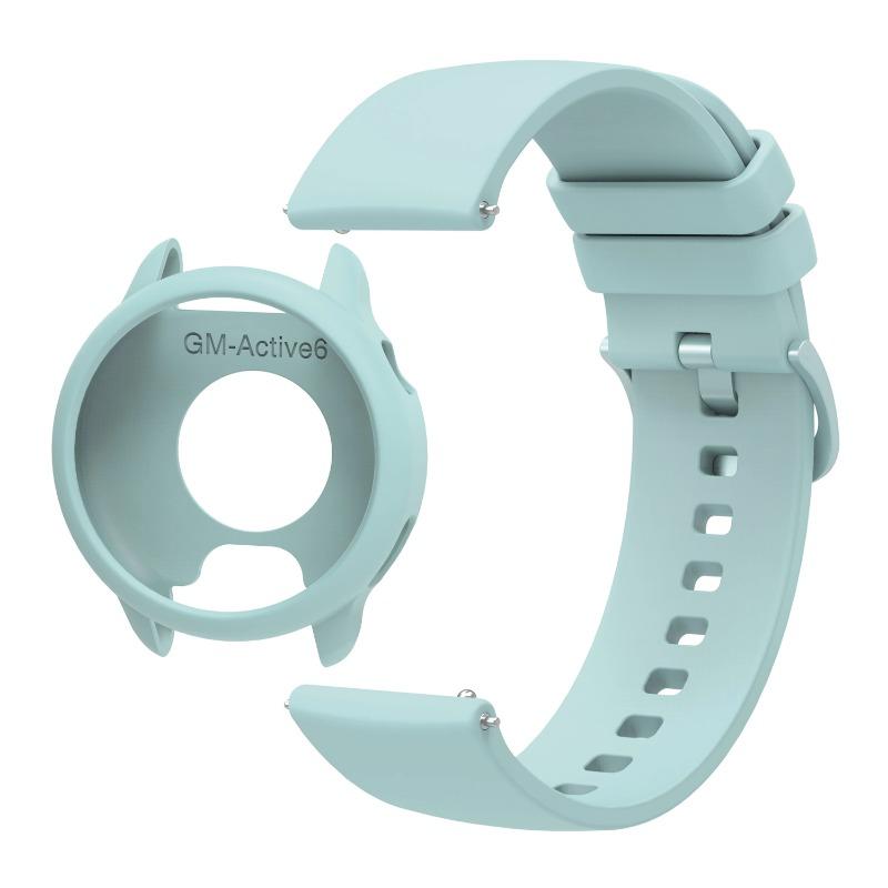 Силиконовый ремешок+чехол для Garmin Active6 Мягкий защитный чехол для Garmin Active 6 Цветной спортивный браслет Сменные аксессуары