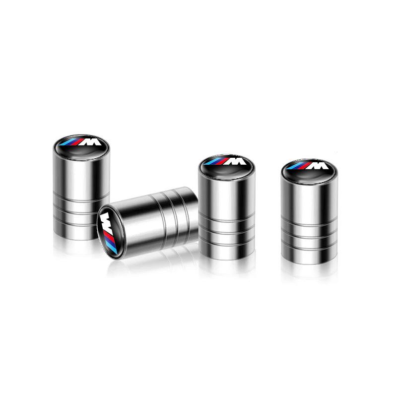For BMW M Emblem E46 E36 E34 F10 E90 F30 E60 F30 E53 E30 E92 E87 Car Wheel Tire Valve Caps 4Pcs Metal Stem Cover npdf01