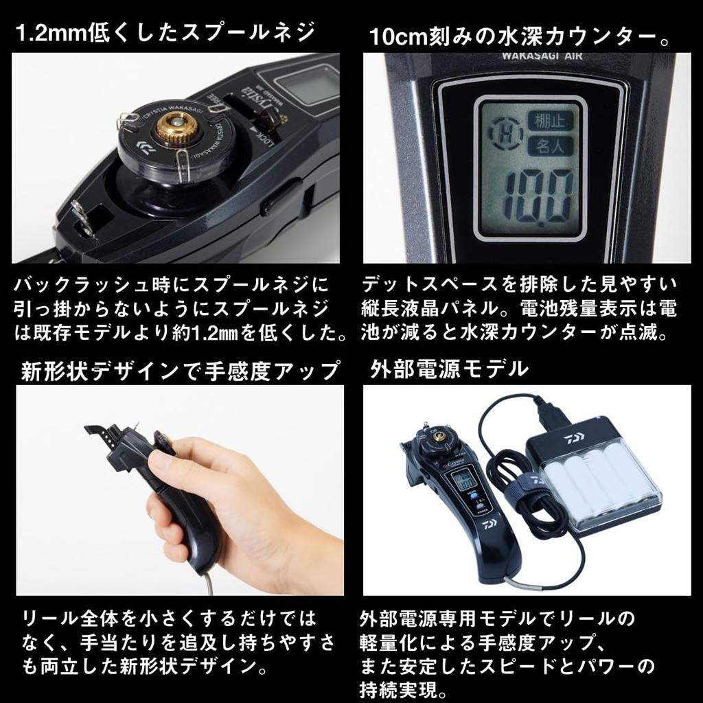 Daiwa Электрическая корюшка Christia Smelt AIR Синий Фиолетовый Движение (ДАЙВА) Катушка,