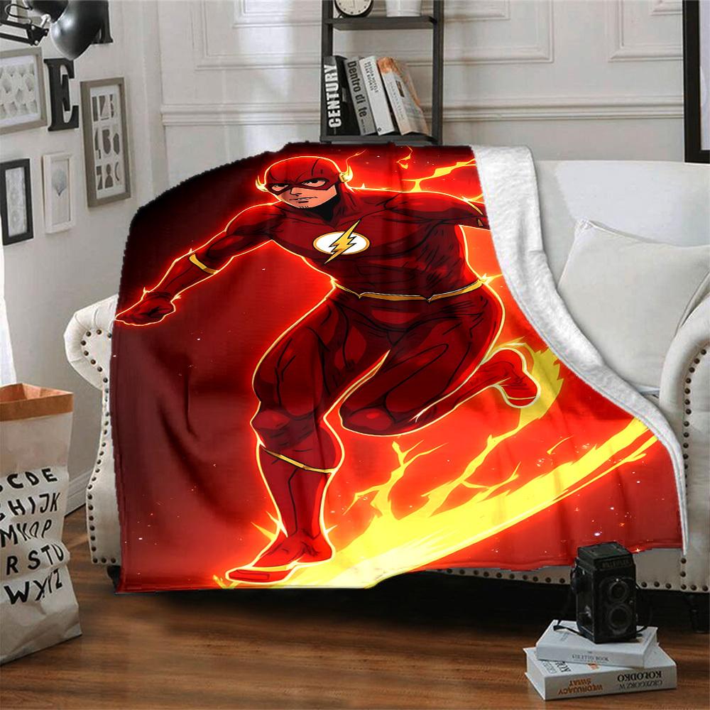 1pc Flash, Speed Force Flannel Throw Blanket Soft, Warm & Cozy for Couch, Bed, Office, and Travel Versatile All Season Gift, Christmas present