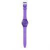 Swatch Серия Gent Кварцевый механизм В горошек Экологичные Модные часы Унисекс-часы Фиолетовые SO31V100